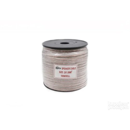 zvučnički kabl 2&amp;times;1.5 mm2 kettz ZK-150 &amp;ndash; transparentni, kotur 100 m Slike