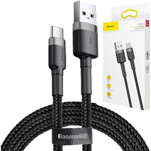 Baseus cafule usb-c kabel 2A 3m (črno-siv) Cene