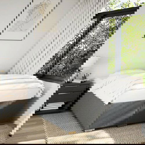 Furnova Posteljni okvir brez vzmetnice temno siva 120x190 cm blago, (21935270) Slike