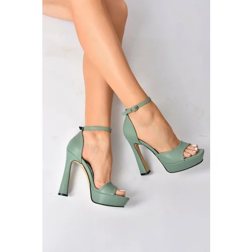 Fox Shoes Women's Green Heeled Shoes