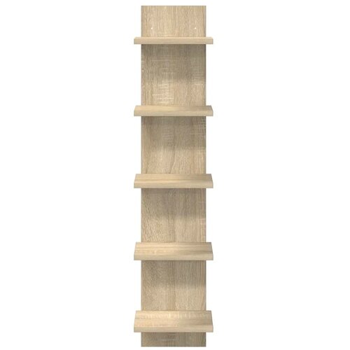  Zidna polica Hrast sonoma 22 x 15 x 100 cm Konstruirano drvo - Hrast sonoma 1 22 x 15 x 100 cm (5 etaža) Slike
