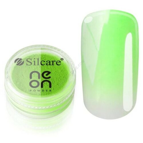 Silcare neon zeleni prah za nokte 3g Slike