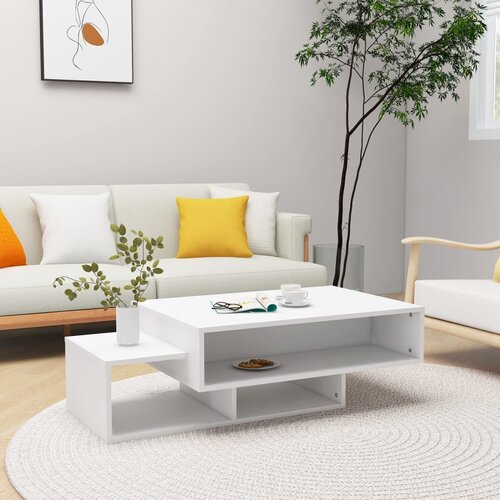 Furnova Klubska mizica bela 105x55x32 cm iverna plošča, (21912999) Cene