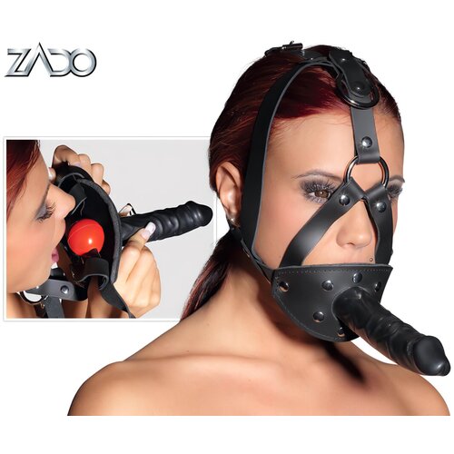 Zado Gag maska z dildom Slike