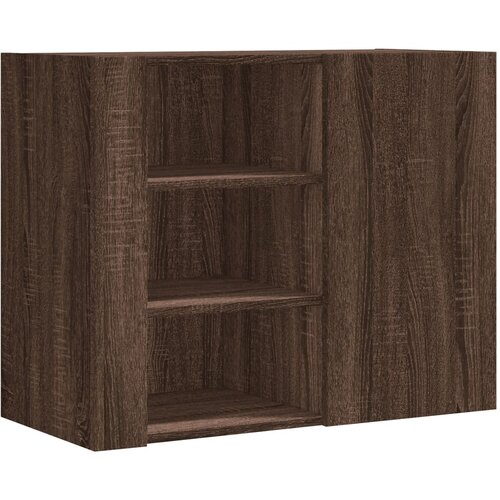 Maison Chic Stenska omarica - Zidna omarica rjava hrast 75x35x60 cm inženirski les iu1290, (22062803) Cene