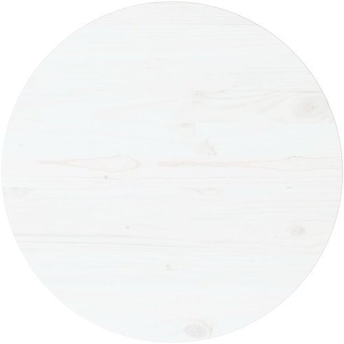 vidaXL Mizna plošča bela Ø70x2,5 cm trdna borovina Cene
