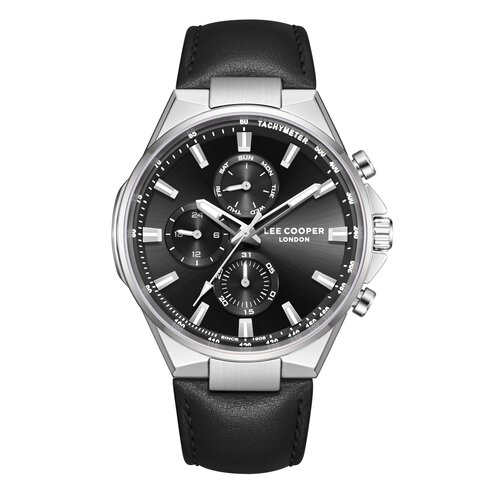 Lee Cooper Muški sat LC08223.351, Crno kućište, Crne boje Cene