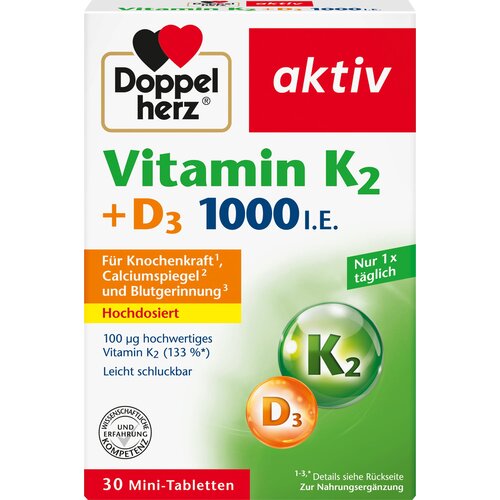 Doppelherz aktiv Vitamin K2 + D3 1000 I.U. - 30 tabl. Cene