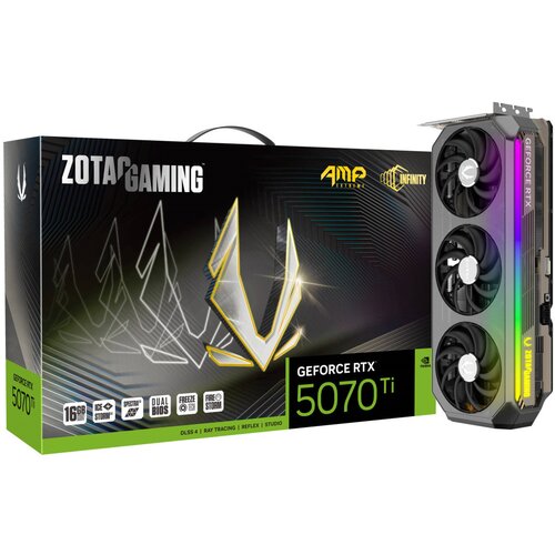 Zotac Grafična kartica nVidia RTX5070Ti AMP Extreme INFINITY - 16GB GDDR7 (ZT-B50710B-10P), (5000098062) Slike