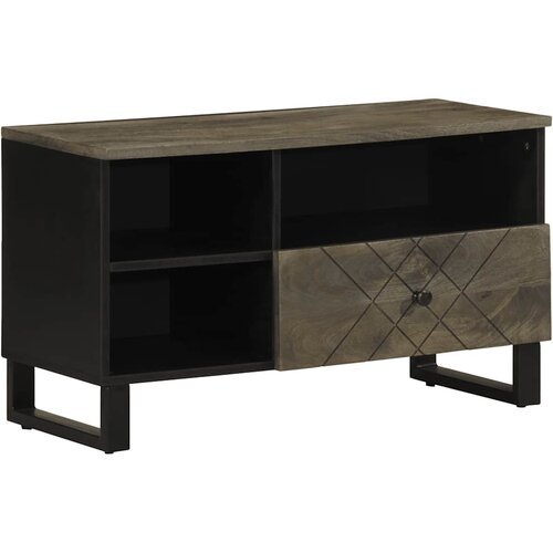 vidaXL TV ormarić crni 80x33x46 cm od masivnog drva manga Cijene
