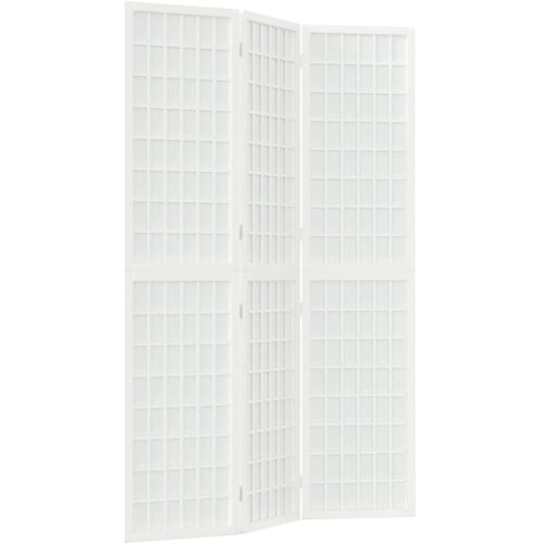 Maison Chic Zložljiv 3-delni Paravan - Sobne pregrade japonski stil 120x170 cm bele barve, (22111646) Cene