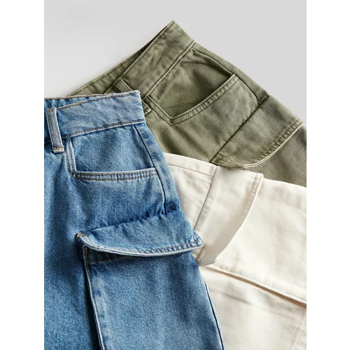 Reserved - Suknja s cargo džepovima - zelena