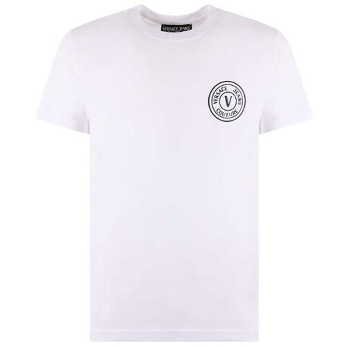 Versace Jeans Couture bela muška majica VJ75GAHT07-J00T-003 Slike
