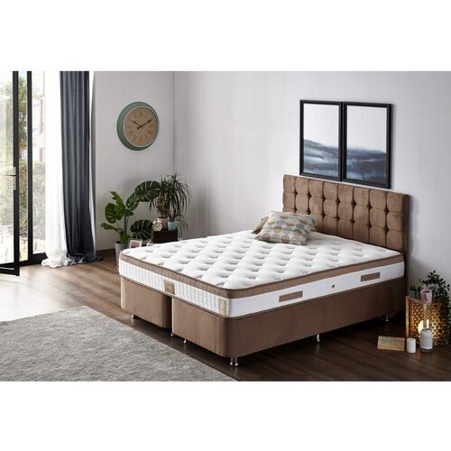 Hanah home Latte 140x200 cm Double Size Firm Mattress WhiteBrown Mattress Cene