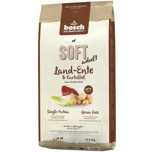Bosch Probno pakiranje: Soft 2 vrste po povoljnoj cijeni - 2 x 12,5 kg (Chicken & Banana & Duck & Potato)