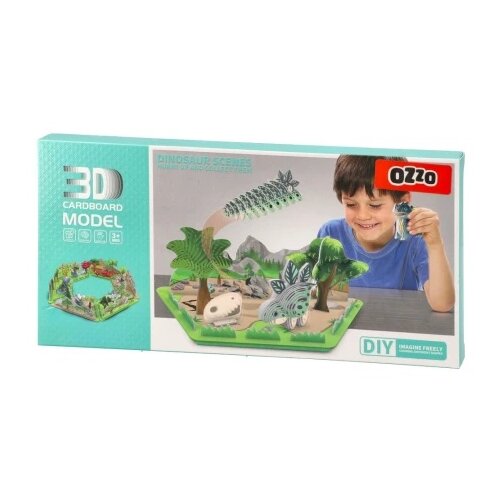 Ozzo DIY, puzzle, 3D, dino Slike