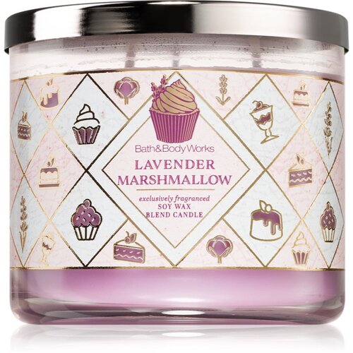 Bath & Body Works Lavender Marshmallow dišeča sveča 411 g Cene