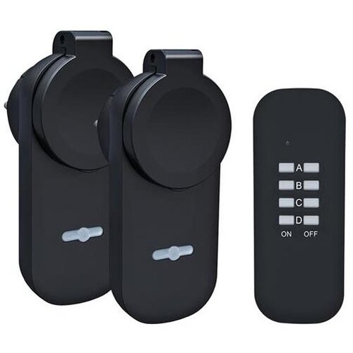 solight DY12 - komplet 2x spolja&scaron;nja utičnica + daljinski upravljač IP44 Cene