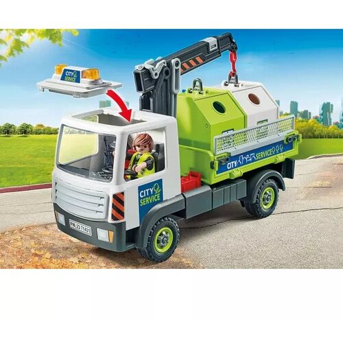 Playmobil City action Kamion za reciklažu stakla ( 1040624 ) Slike