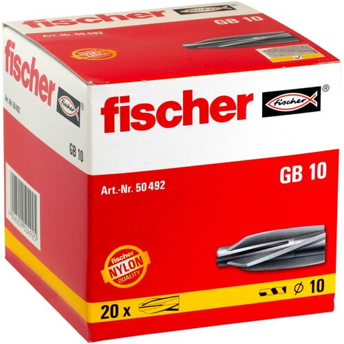 Fischer Zidni umetci za plinobeton GB 10, 050492, najlon, 10mm, 20 komada Cijene