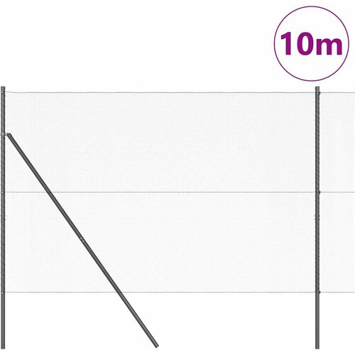  Sukladni osnovni dodatak za hexagonalnu ogradu 10 x 1,5 m Siva Slike