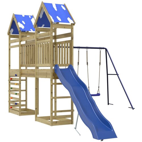 vidaXL Zunanje igralo impregnirana borovina Cene