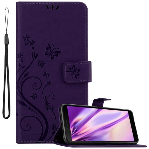 Cadorabo Honor 9S/Huawei Y5P v klasična temno modra - ovitek v cvetličnem dizajnu z magnetnim zapiranjem, stoječo funkcijo in režami za kartice, (20562806) Cene