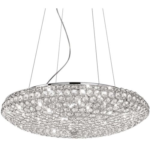 Ideal Lux led kristalni luster king na sajli, 12 x G9/3W/230V, prečnik 65 cm, hrom Slike