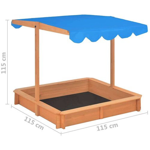 VidaXL Pje&amp;scaron;čanik od jelovine s podesivim krovom 115 x 115 x 115 cm Slike