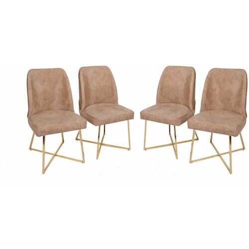 madrid 913 V4 goldbrown chair set (4 pieces) Slike