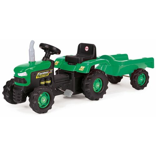 Traktor NA PEDALE SA PRIKOLICOM ZELENI 8053 Slike