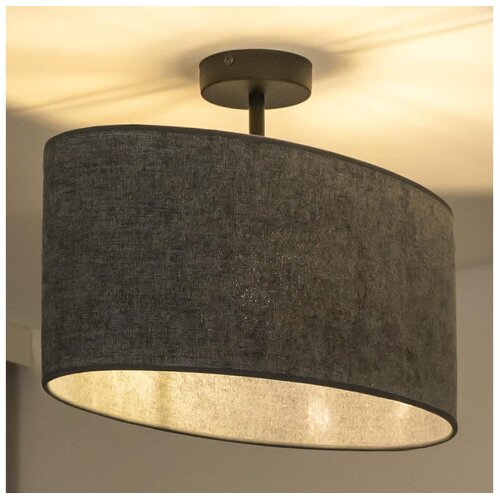  Duolla - Plafonski luster OVAL 1xE27/15W/230V siva Cene