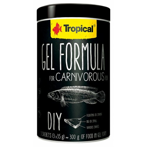 Tropical gel formula for carnivorous fish 1000ML/105G (3x35g) Cene