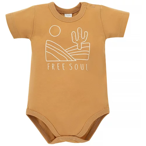 Pinokio Kids's Free Soul Shortsleeve Buttoned Bodysuit