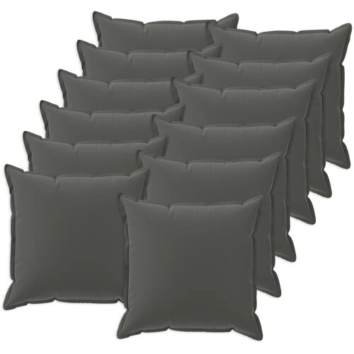  Presvlaka za jastuk 12 kom. HOUTEN Antracit 50 x 50 cm - Antracit 50 x 50 cm 12 Slike