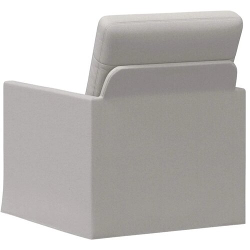  Fotelja Oblačnosiva 70 x 81 x 82 cm Tkanina - Siva tkanina oblak 60 cm Slike