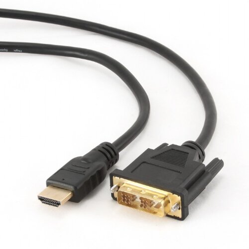 Gembird HDMI kabl, HDMItoDVI 1,8m M-M gold conn., BULK, GEMBIRD CC-HDMI-DVI-6 Slike