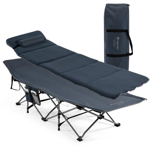 Costway Zložljiva postelja za kampiranje Field Bed 65 x 185 x 41-53 cm, (5000194764) Slike