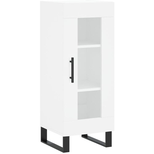 Maison Chic Komoda - Predalnik bela 34,5x34x90 cm inženirski les, (21716106) Slike