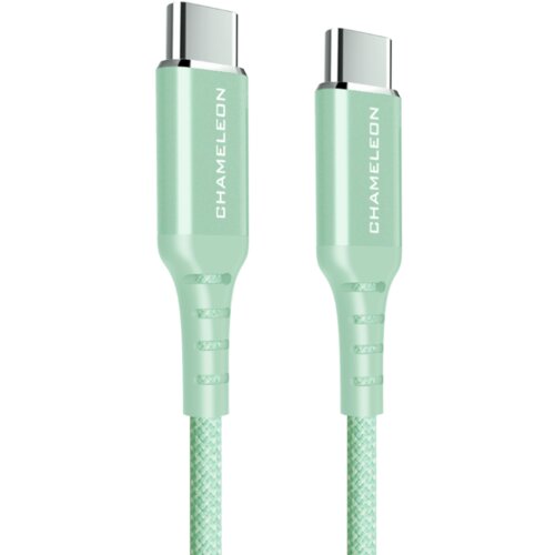 Chameleon Podatkovni polnilni kabel USB-C na USB-C, 3.1, 65W, 1m, Zelena Cene