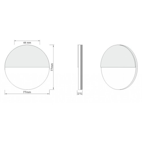  LDST RO-01-CB-BZ4 - LED svetiljka za stepeni&amp;scaron;te ROBIN 4xLED/1,2W/230V sjajna crna Slike