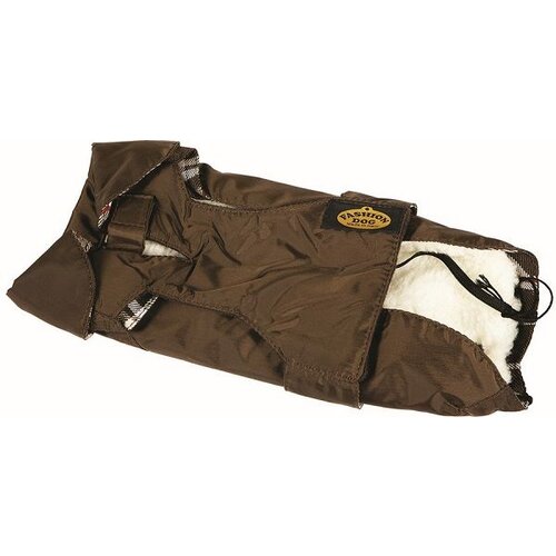 Fashion Dog vodootporni kaputić sa odvojivom postavom braon 85cm Cene