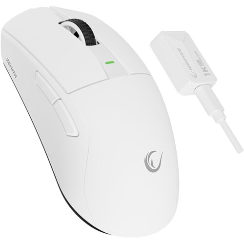 Rampage Mi&amp;scaron; gaming Zenith Bt Wired 2.4g White Wireless Paw3395 Nordic 52833 MCU, 41652 Slike