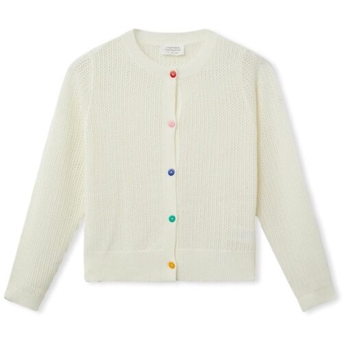 Compania Fantastica Pla&amp;scaron;či COMPA&amp;Ntilde;IA FANT&amp;Aacute;STICA Cardigan 10231 - Ecru Bela Slike