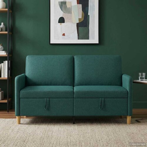 SOFA s pohranom Tamnozelena 152 x 78 x 87 cm Poliester Cijene