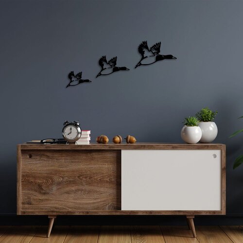 Wallity Zidna dekoracija Ducks-290, Crna Slike