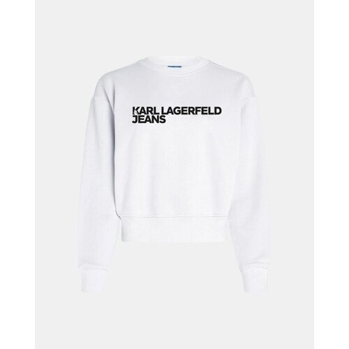 Karl Lagerfeld Puloverji A1W20005 REG ESSENTIAL LOGO Bela Cene