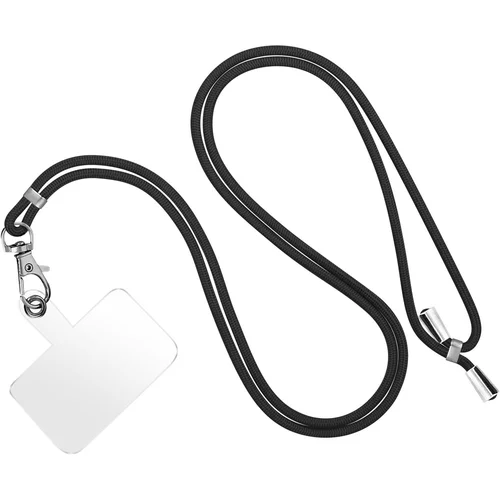 AVIZAR Vrvica za pametni telefon, univerzalna združljivostna torbica in ovitek z nastavljivo vrvico – crna, (20633089)