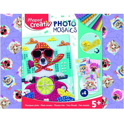 Maped Set za ustvarjanje Mozaik Cute Animals Slike