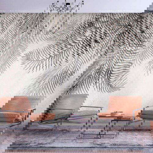  Samoljepljiva foto tapeta - Night Palm Trees 147x105 Slike